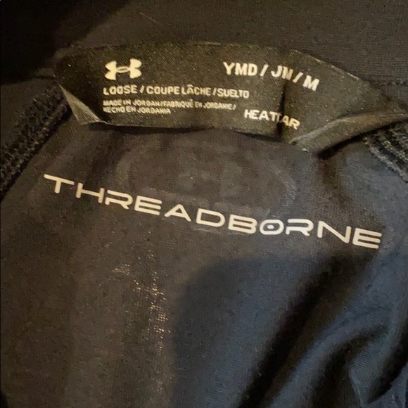 Under Armour 3/4 Zipper Pullover, Girls, YM - Picture 4 of 4